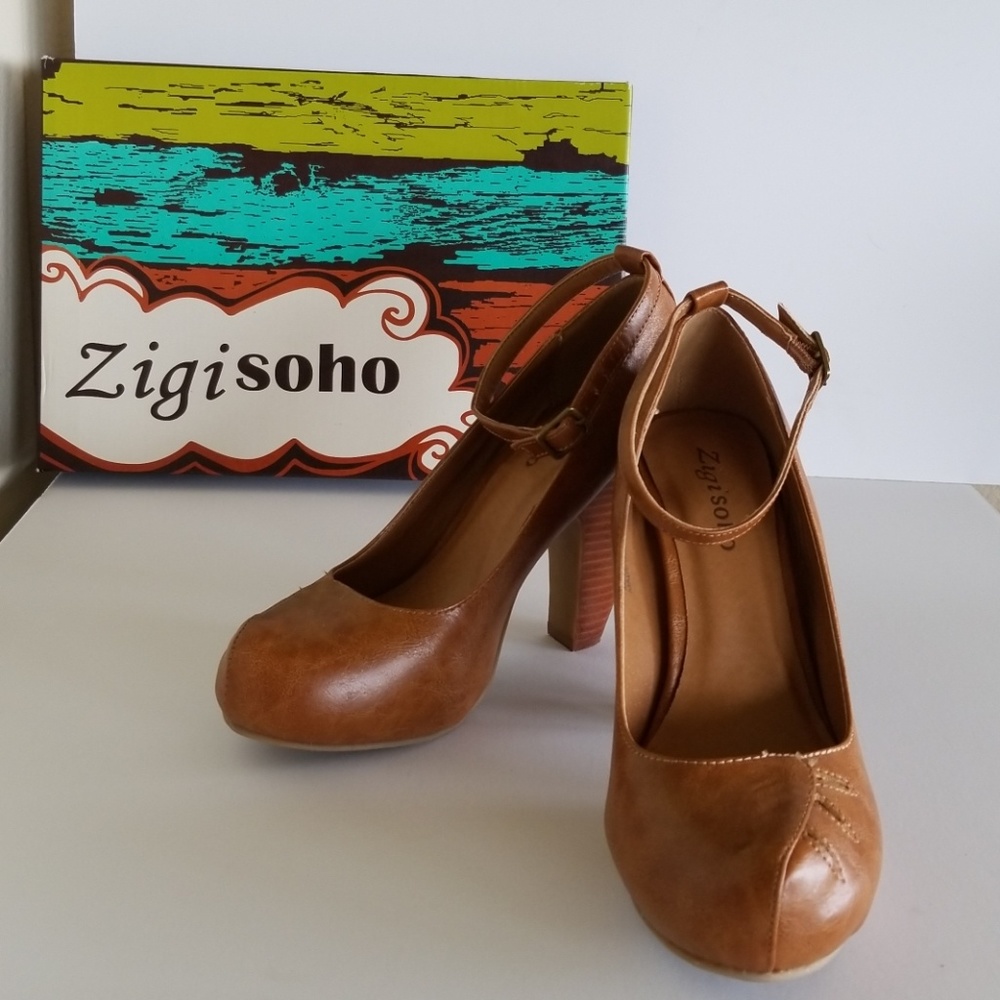 Zigi Soho Raleigh tan platform pump's